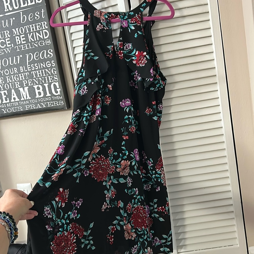 Candies size L from Kohls floral chiffon swing dress summer, gorgeous dress!